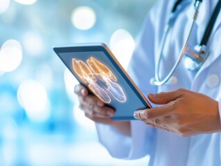 Aufkleber - AI-Powered Healthcare Analytics Precision Digital Diagnostics with Interactive Holographic Medical Imaging for Advanced Patient Monitoring and Personalized Treatment Strategies
