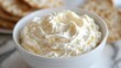 © Chandlerlikes - A creamy, tangy dip crafted from labneh, yogurt, and cream cheese, perfect for dipping pita bread, vegetables, and crackers.