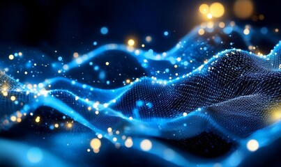 Abstract technology lines creating a futuristic background.
