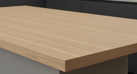 Aufkleber - A wooden table with a brown top