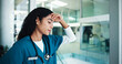 © CC/peopleimages.com - Frustrated woman, nurse and depression with window for fail, mistake or bad news at hospital. Female person, anxiety or disappointment with loss for wrong procedure or negative results at clinic