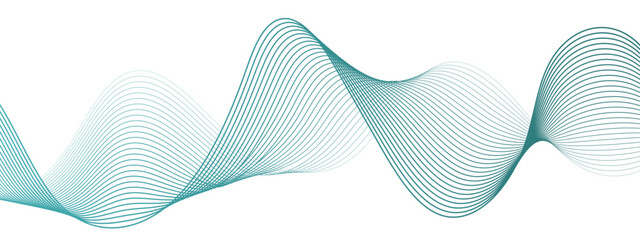 Wall Mural - abstract colorful wavy lines and geometric design. wave modern stream transparent background. geomet