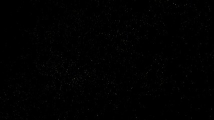 Wall Mural - abstract blurred gold dot particles movement on loop black background.