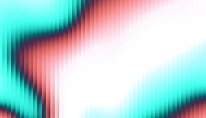 Aufkleber - Fractal Glass Gradient Texture. Reed vertical lines patterned glass, overlay with transparent background. Universal teal and pink stylish gradient