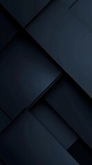 Poster - Abstract Dark Blue Geometric Background with Overlapping Rectangular Shapes and Shadow Effects