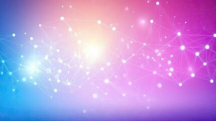 Sticker - abstract network graphic design, vibrant colors, technology background, for presentation