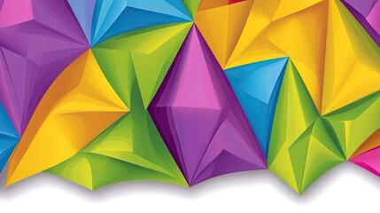 Wall Mural - Colorful Abstract Geometric Pattern