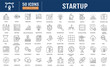 © Control New - Startup line editable icon set. Containing innovation, business plan, investment, launch, funding, investor, entrepreneurship and more. Vector Illustration