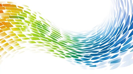 Wall Mural - colorful abstract wave graphic design
