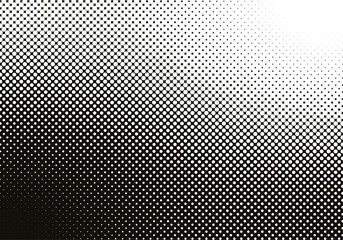 Poster - Abstract grain dot pattern background. Vector halftone gradient texture