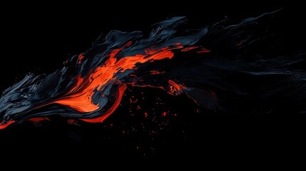 Wall Mural - abstract flowing lava