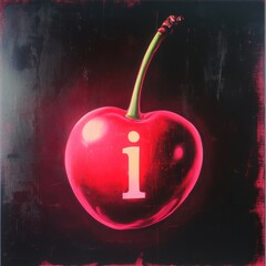 Aufkleber - Crimson Cherry Information: A Darkly Sweet Visual with a Surprising Twist, invites questions and piques curiosity!