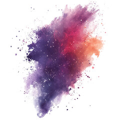 Wall Mural - A colorful watercolor depiction of a cosmic starburst effect