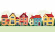 © Alex_Kalin - Colorful houses in a harmonious neighborhood scene, community spirit