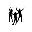 © Raju - Father, daughter, mother and the whole family hula hooping together vector