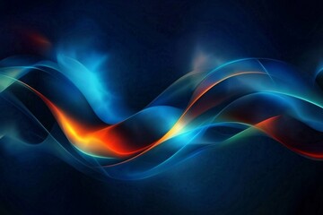Wall Mural - Contemporary illustration showcasing a blend of dark and bright shapes.