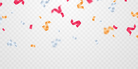 Wall Mural - confetti background stunning colors that zigzag down for the celebration. festive decoration vector 