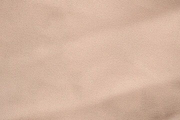 Wall Mural - beige color fabric texture background closeup