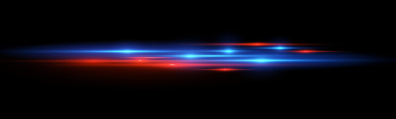 Wall Mural - motion light effect for banners. blue lines. the effect of speed on a blue background. lines of ligh