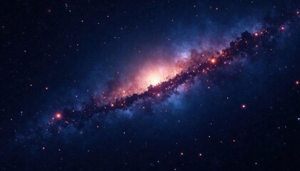 darkness of space with sparkling stars on black background, cosmos, dark space