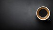 © heinng - Dark Coffee Mug Soft Light Minimalist Background. AI Generated