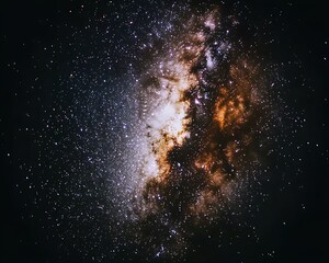 Wall Mural - A dramatic and vibrant image of a stellar galactic formation