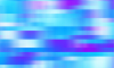 Poster - Pixilated abstract Energy background. Halftone effect. Vector image. Small particles with overlay moire effect