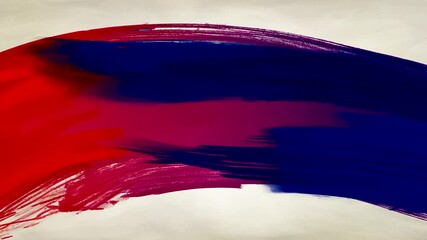 Wall Mural - abstract painting brushstroke red violet on textured canvas