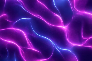 Aufkleber - Colorful abstract light patterns flowing in organic shapes and waveforms in a dark background