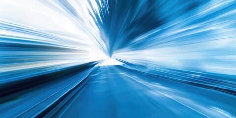 Wall Mural - blue gradient shine backgrounds blurred light shadow effects high speed warp drive speed line warm h