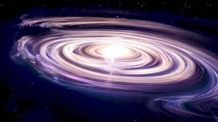 Wall Mural - Swirling galaxy with vibrant purple, white, and brown cosmic dust