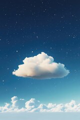 Wall Mural - Cloud with stars