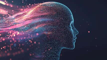 An abstract digital mind is a concept that revolves around AI, technology, and innovation