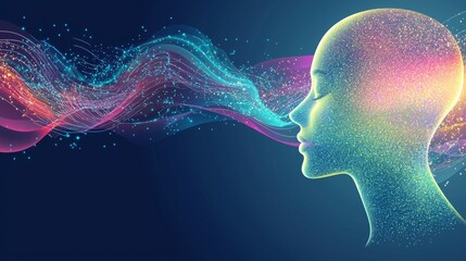 AI, technology, and innovation are integral to the concept of an abstract digital mind
