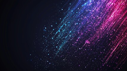 Wall Mural - futuristic digital image with vibrant colors and sharp lines in the background