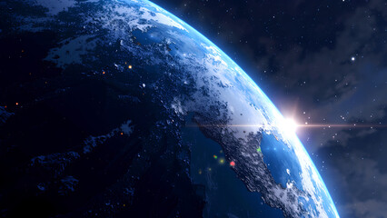 Wall Mural - planet earth in space