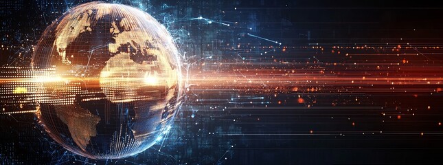 Wall Mural - a modern digital environment is characterized by news, business dealings, and communication