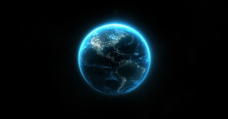 Wall Mural - the global virtual internet world is connected through metaverse technology, as depicted in a night 