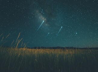 Wall Mural - night sky and clouds