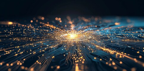 Abstract tech visuals forming a refined background, designed specifically for tech-based business presentations