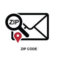 zip code icon. delivery and logistic isolated on background vector illustration.