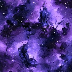 Wall Mural - A beautiful purple abstract depiction of the cosmic space