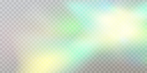 Wall Mural - rainbow crystal light leak flare reflection effect. vector illustration set. colorful optical rainbo