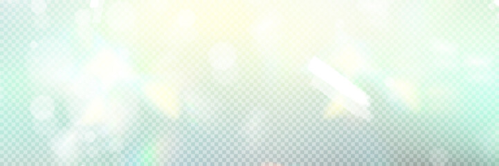 Wall Mural - colourful vector lens, crystal rainbow light and flare transparent effects.overlay for backgrounds.t