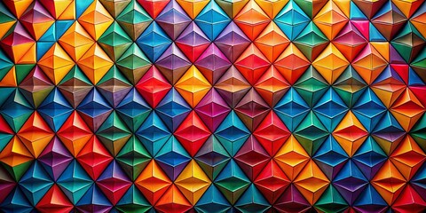 Wall Mural - Geometric Triangle Tessellation Abstract Background Pattern Design