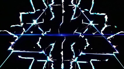 Wall Mural - radiant energy burst: a dynamic display of colorful light and electric currents creating a visual sp