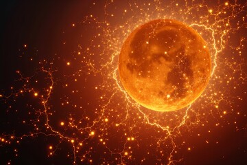 Wall Mural - sun in space