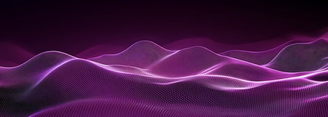Abstract purple background with glowing lines and shapes