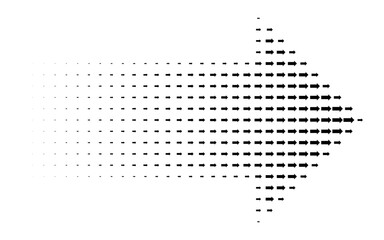 Dynamic arrow pattern indicating movement direction