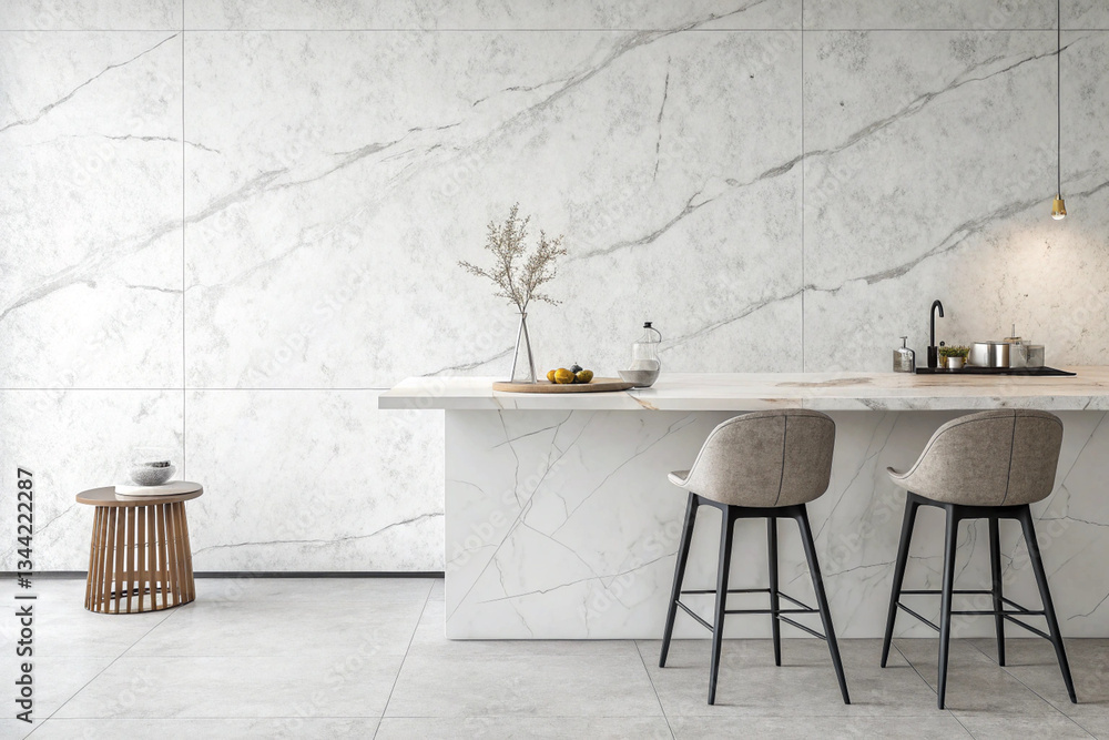 Interior layout reference using marble. Simple and clean interior ...